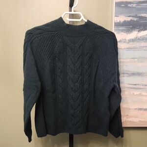 Banana Republic Women's Cowl Neck Sweater - Forest Green